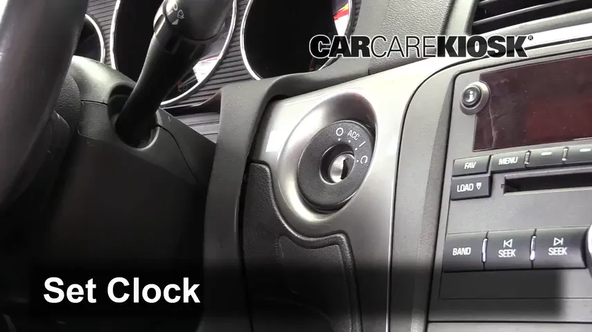 2009 Saturn Aura XR 3.6L V6 Reloj Fijar hora de reloj
